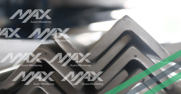 Perfil ángulo de acero, venta y distribución Max Acero Monterrey.